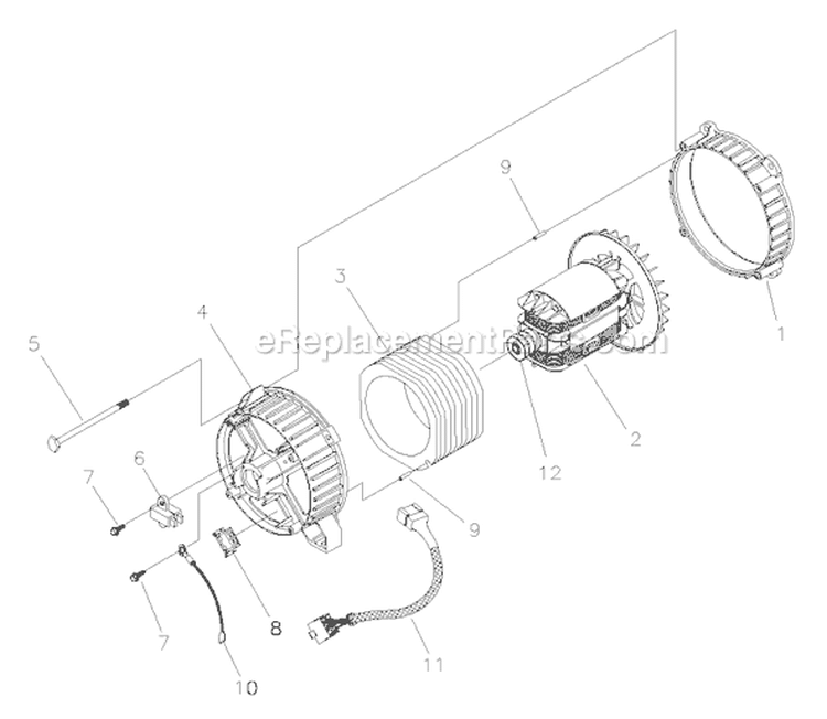 Page A Diagram and Parts List for 030235-0  Briggs and Stratton Generator